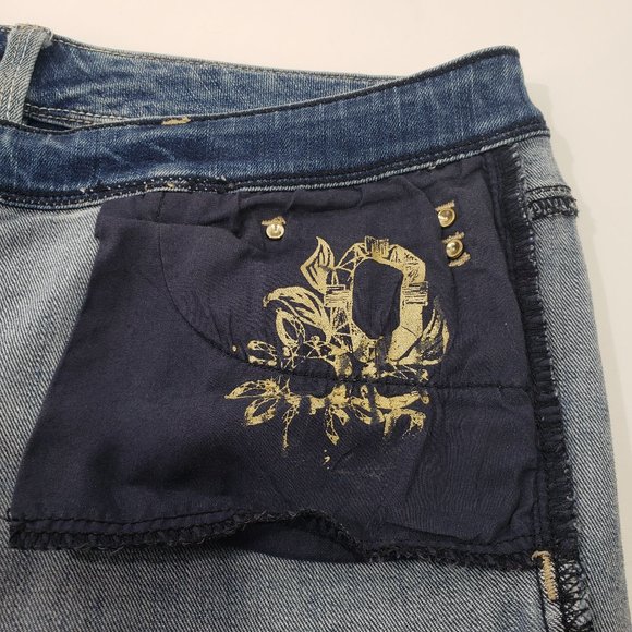 WHBM Baroque Embroidered Boot Cut Jeans Size 6 R WHITE HOUSE BLACK MARKET - Picture 15 of 16